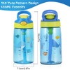 Children's Drinking Bottle, 480 ml Children's Drinking Bottle with Straw,