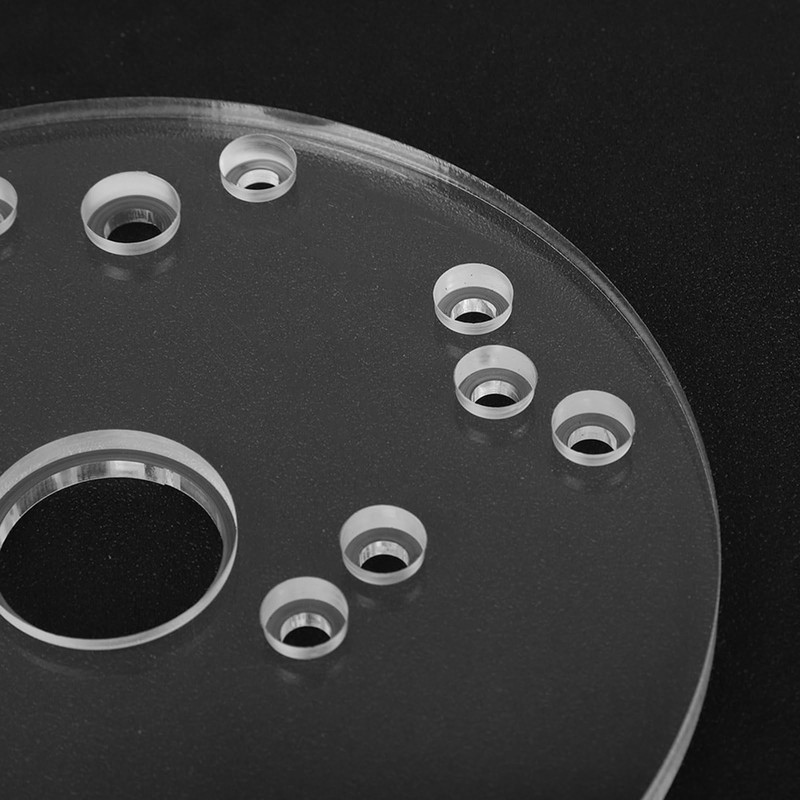 Dia 6.5 Router Base Plate, Acrylic Router Universal Base Plate