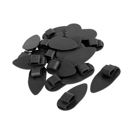 HEROFFIX Universal Car Floor Mat Clips Fixing Grips Anti Slip Buckle Black 28x56mm 20 pcs Replace Parts