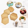 Pack of 8 Bamboo Mosaic Coasters, Bamboo Coasters, Mosaic Coasters,