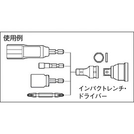 TRUSCO(トラスコ) インパクトレンチ用六角軸アダプター 差込角9.5mm T6AD-3