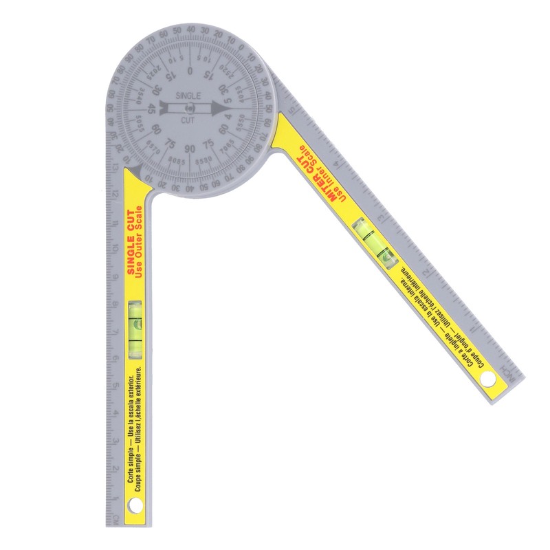 Miter Saw Protractor ABS Angle Measurement Finder Gauge 360 Degree