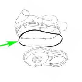 2PCS Outer Clutch Cover Seal Belt Box Seal Drive Clutch Cover Gasket Compatible with Polaris ACE RZR 1000 XP 900 S Ranger 900 1000 5521831