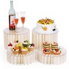Flenpptly 4 Pcs Buffet Risers, Food Risers for Buffet Table,