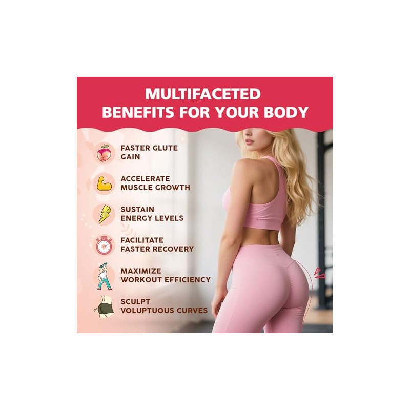 Booty Gummies for Women, BBL Gummies Contains CurvaBoost BBL Herb