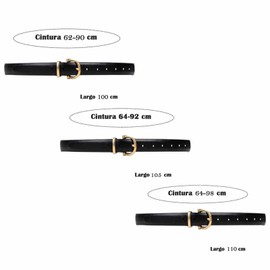 GeorgeX Cinturón para Mujer, 2 Piezas Cinturón de Piel Genuina Cinturones Ajustables para Mujer Cinturones Mujer para Jeans, Vestidos(100CM)