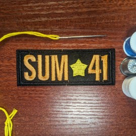 Unbranded Sum 41 Patch 90s Rock Pop Punk Skate Alt Music Embroidered Iron On 1.5x4”