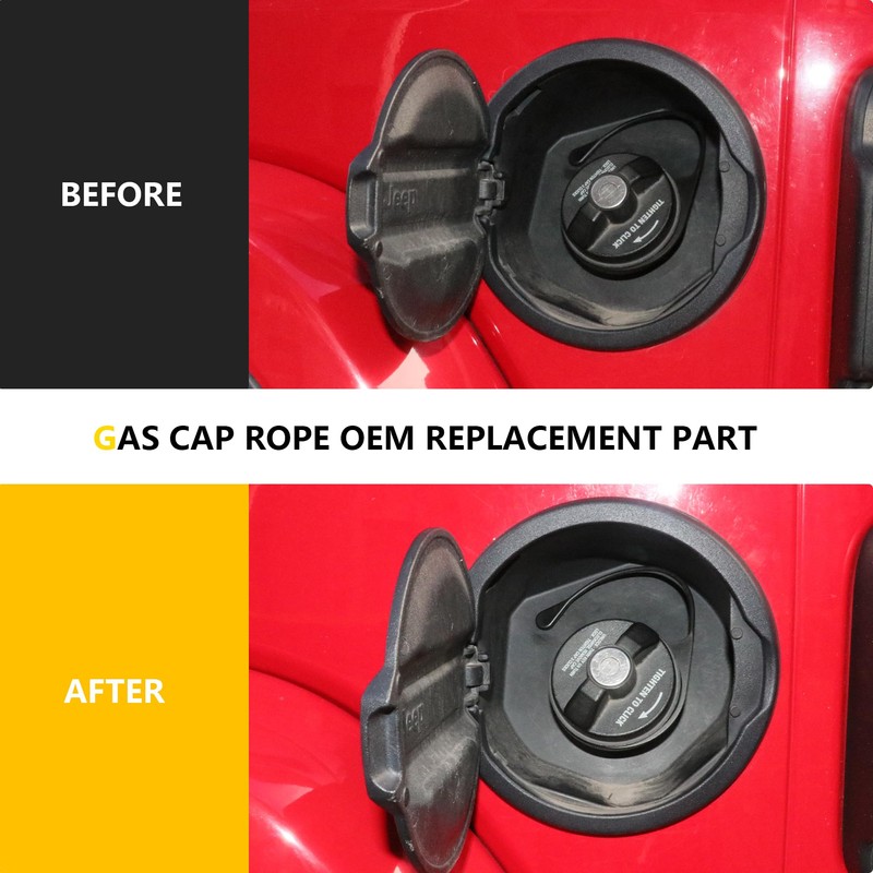 RERPRO Fuel Gas Cap Tether Compatible with 2018-2024 2025 Jeep