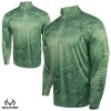 Realtree Fishing Performance 1/4-Zip (L)- Lime Green/Spruce Stone