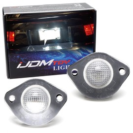 iJDMTOY OEM-Fit 3W Full LED License Plate Light Kit Compatible With 1994-2004 Ford Mustang, Powered By 18-Piece Xenon White LED Diodes