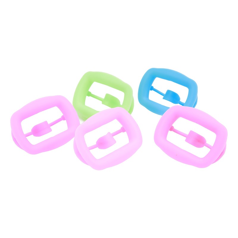 5pcs Silicone Cheek Retractor Soft Mouth Opener Reusable Intraoral Lip