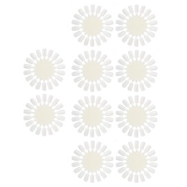 Nail Display Swatches Wheel, 10Pcsset False Nail Polish Gel Professional 18 Colors Nail Art Practice Card Design Board