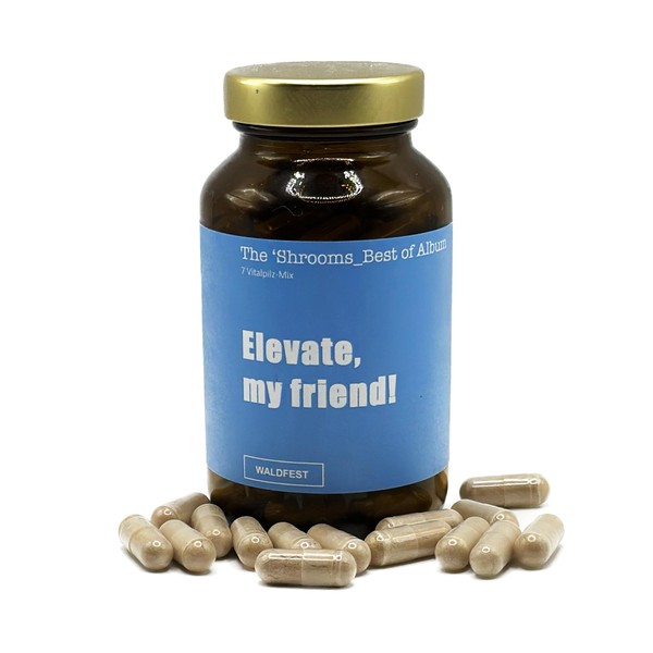 7 Mushrooms - Vital Mushroom Powder Mix in Capsules -