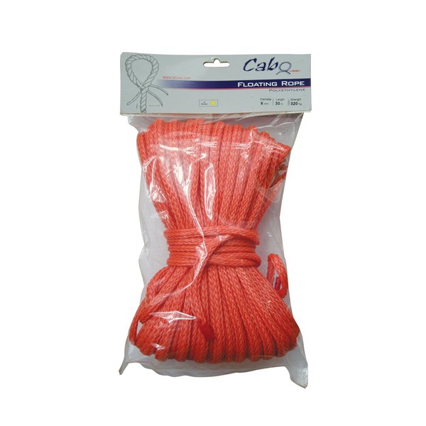 Lalizas Cabo Floating Rescue Rope, Diam. 0.24", L 30 yd, Orange