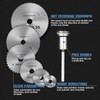 HSS Circular Saw Blades Set with Screwdriver, 6 Mini Saw