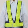 Zeus Anti-Bacterial Reflective Vest with Pockets, fluorescent yellow