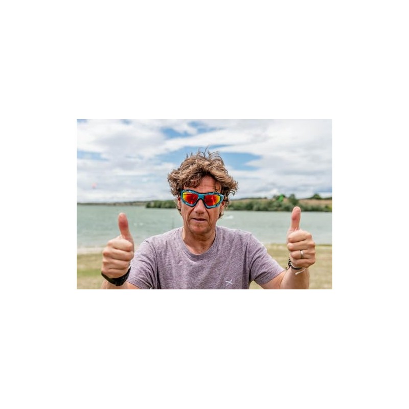 [オーシャン] フローティング サングラス [ AUSTRALIA ] ゴーグルシェイプ UVカット 衝撃防止コートレンズ リサイクル素材