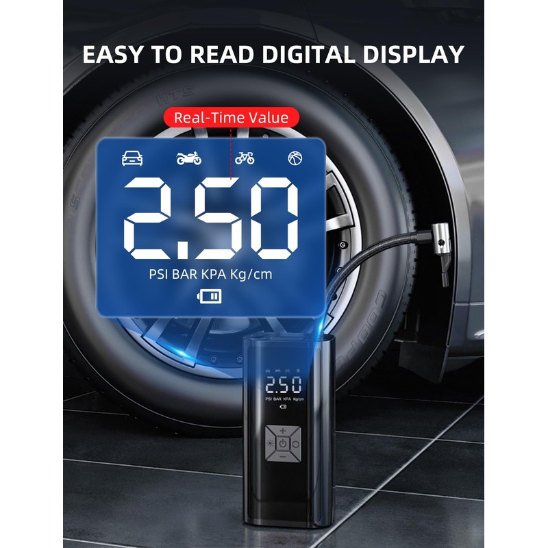 Kitgody Tyre Inflator Air Compressor