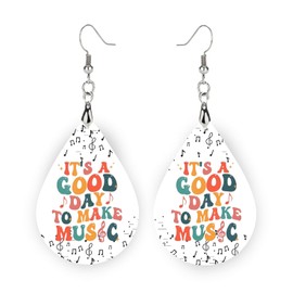 Music Teacher Earrings, Music Teacher Gift, Christmas Gift for Music Teachers, It's a Good Day to Make Music