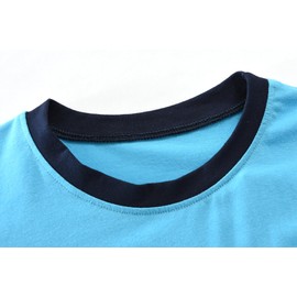 EULLA Baby Boys Goal Getter Pyjamas Football Toddler Pjs Set Long Sleeves Soccer Winter Clothes Blue 2 Pieces Outfit 1-2 Years