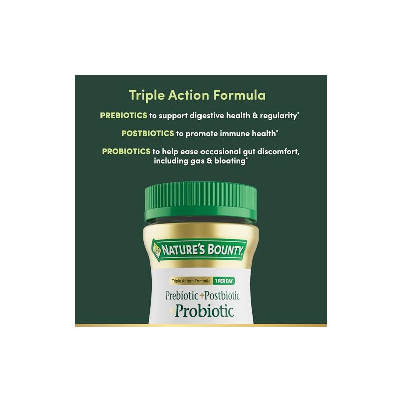 Nature’s Bounty Pre + Pro + Postbiotic Gummies, Tropical Mango,