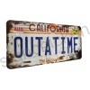 Back to the Future / DeLorean / OUTATIME license plate