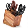 WDT Tool Utensil Holder for Kitchen Counter 2in1 Large Wooden