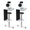 PATIKIL 0.49" Hole Dia. Desk Clamp, 2 Pcs Aluminum Alloy
