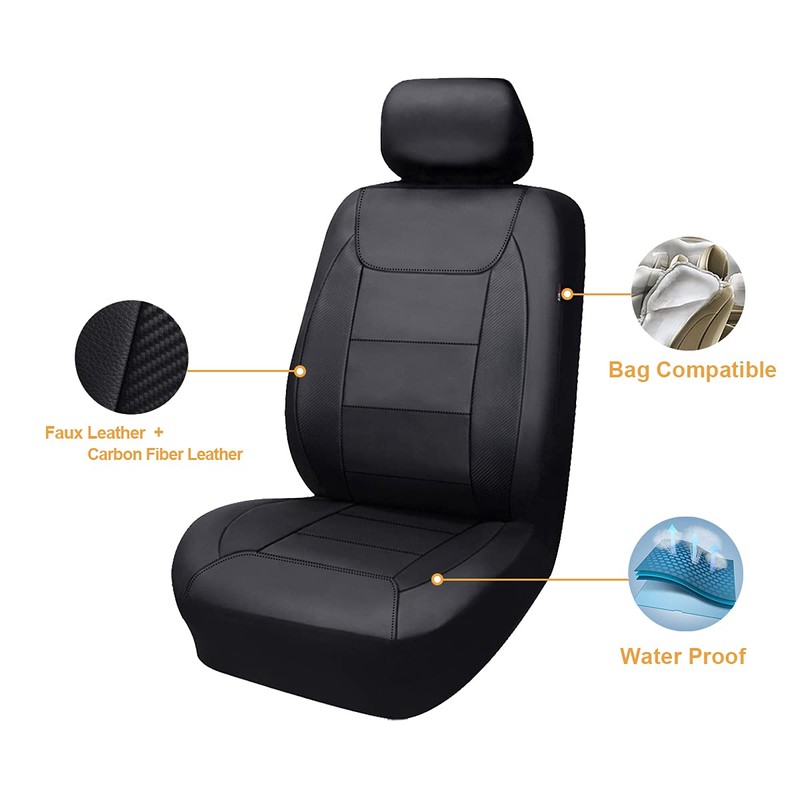 Flying Banner car seat Covers Protects Water Proof Faux Leather
