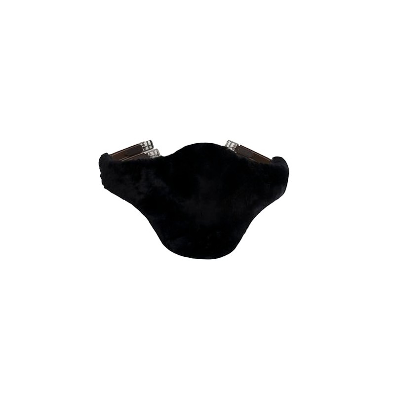 Engel Reitsport ENGEL GERMANY Sheepskin Studguard Girth Cover (SpringBagu) black