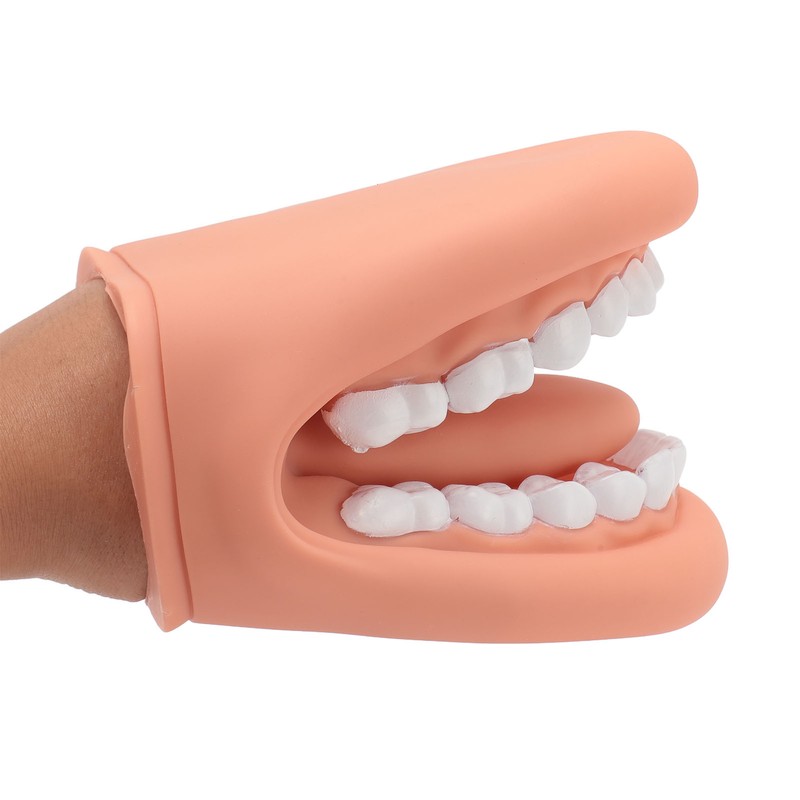 Mouth Puppet with Tongue 28 Teeth Silicone Speech Therapy Demonstration