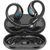 Psadhi Open Ear Clip Wireless Earbuds Bone Conduction Headphones, Bluetooth