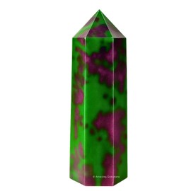 Amazing Gemstone Large Ruby Zoisite Crystal Towers ~ Natural Healing Crystal Point Obelisk for Reiki Healing and Crystal Grid (5.5" to 6" INCH)