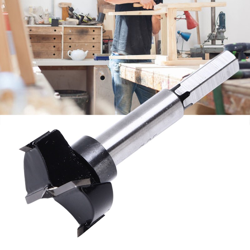 Hole Opener Drilling Guide Drill Bit 35mm Woodworking Tool for