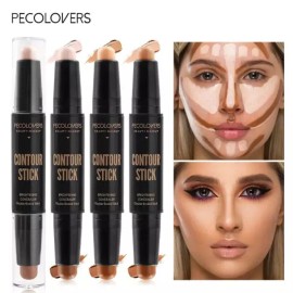 Sangpumsangseoseolmyeongchamjo 페이셜 메이크업을 위한 더블엔드 컨실러 스틱 가벼운 Lightweight Double-End Concealer Stick for Facial Makeup [Army Green]