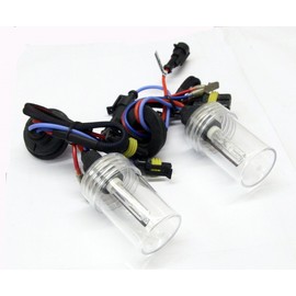 2 x 35W H7 8000K HID Xenon Replacement Bulbs Metal Base With AMP Connectors