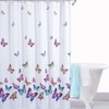 Itian Butterflies Print Shower Curtain Waterproof Polyester Bath Multi Color