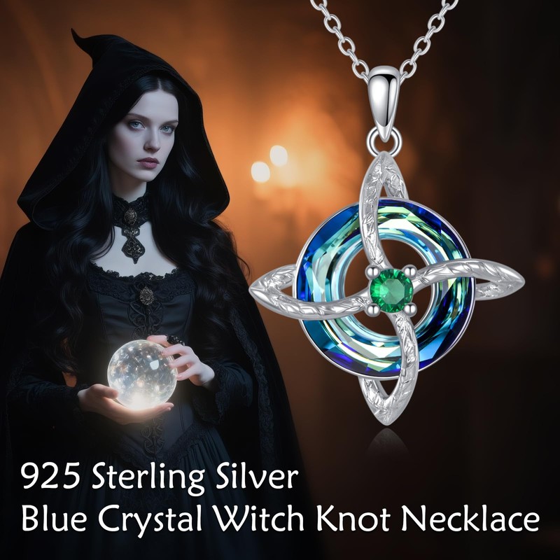 Nudo De Bruja Plata 925 Original Witches Knot Necklace for