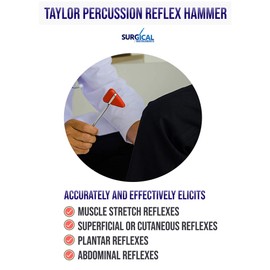 SURGICAL ONLINE Taylor Tomahawk Percussion Reflex Hammer for Neurological Examination (Blue)