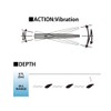 Yo-Zuri R1159-CSBL Rattl'N Vibe Sinking Lure, Black Silver