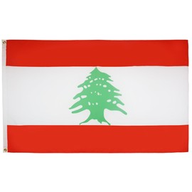 AZ FLAG - Flagge Libanon - 150x90 cm - Libanesische Fahne 100% Polyester mit Messing-Ösen - 110g