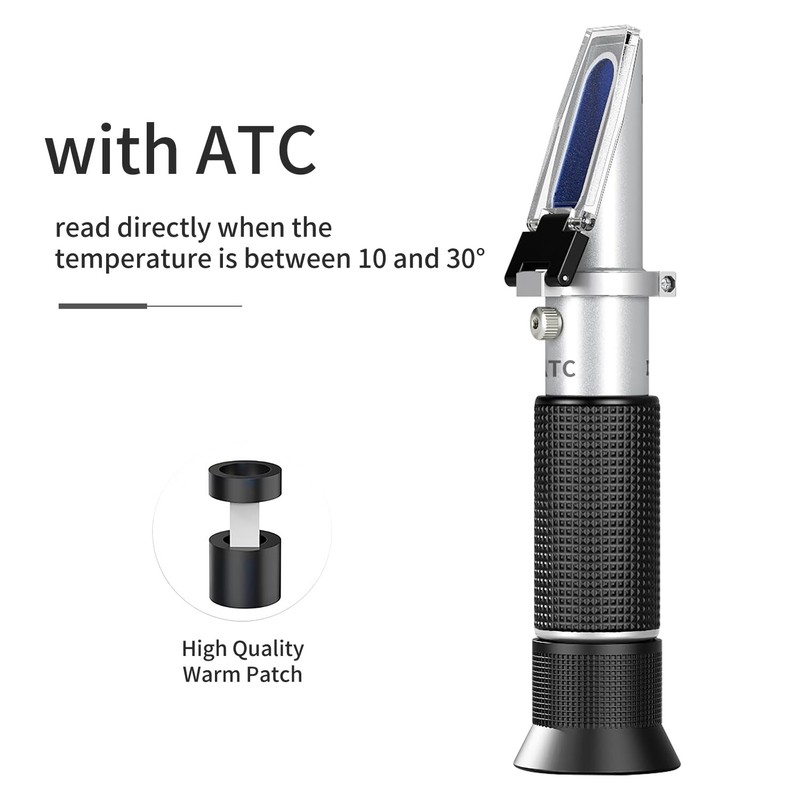 NANBEI 4-in-1 Antifreeze Coolant Refractometer,（Copper ）CNC Machine coolant Refractometer for