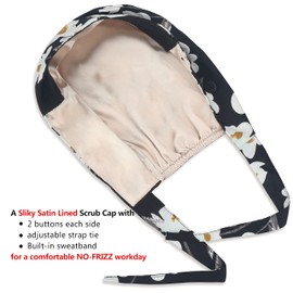 ABAMERICA ABAMERICA Working Caps with Button and Sweatband, Adjustable Working Hats for Women Men, One Size (Tie Back or Toggle)