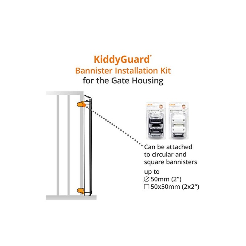 Lascal KiddyGuard Avant/Accent/Assure Pipe Bracket Set for Roller Casing, Rod