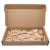 SKIR'CO (100 pcs) Wooden Dowels 8 x 28 mm, Grooved