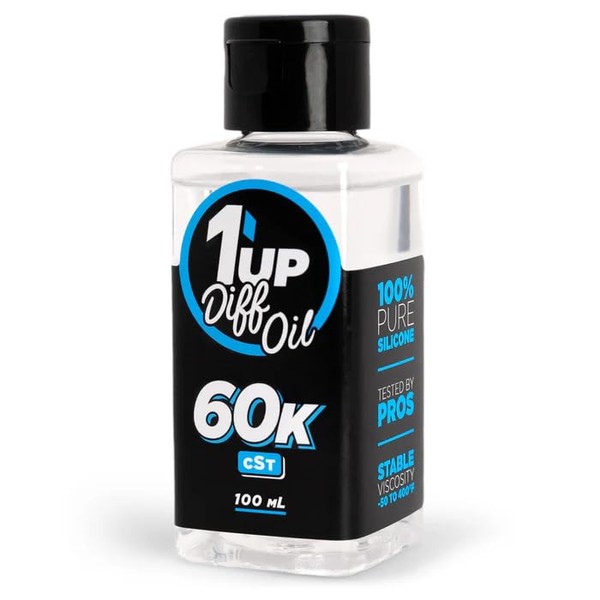 1UP Racing 110060 - Pure Silicone Diff Oil, 100ml, 60K