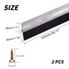Qiveno 2Pack 30 inch Door Bottom Sweep for Exterior Doors