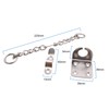 Door Chain Lock Guard for Narrow and Standard Frames Chrome