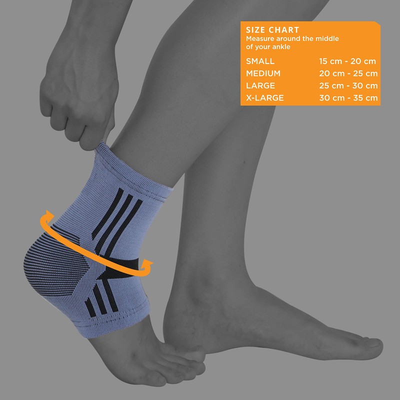 KEDLEY Ankle Support Sleeve | Premium Elasticated Compression Foot Sock