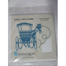 Charles Craft - White 14 Count Aida Fabric - 12" x 18"